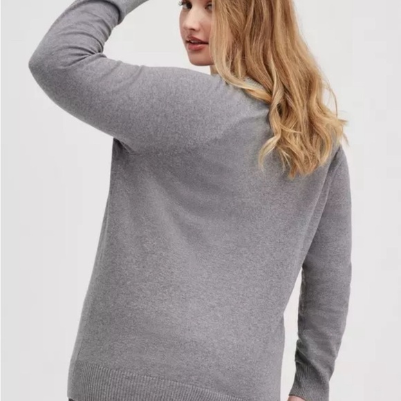 𝅺NWT Torrid size 2 Gray Sequins Christmas Holiday NYE Cheers Sweater 2x, 18/20 - Picture 3 of 3